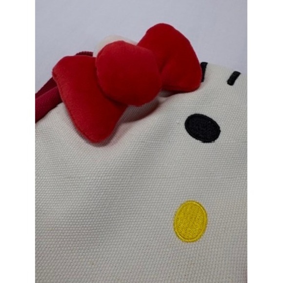 Hello Kitty Red & White Canvas Tote Bag – New Without Tags - Picture 5 of 12